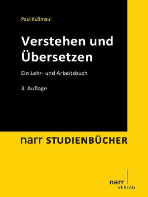 cover image of Verstehen und Übersetzen
